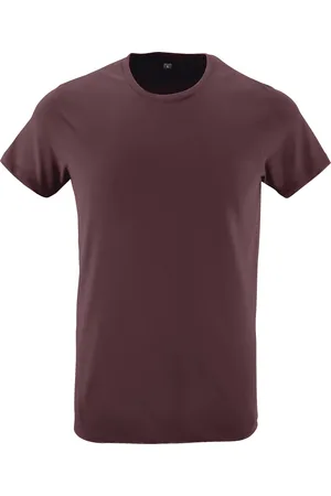 Sols Heren Regent Slim Fit T-Shirt met korte mouwen (Ossenbloed)