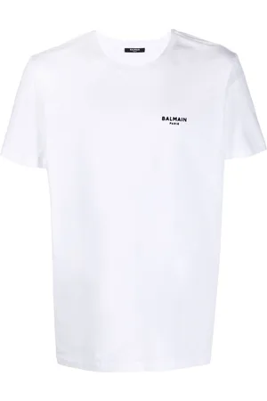 Balmain Klein Geborduurd Logo T-shirt in