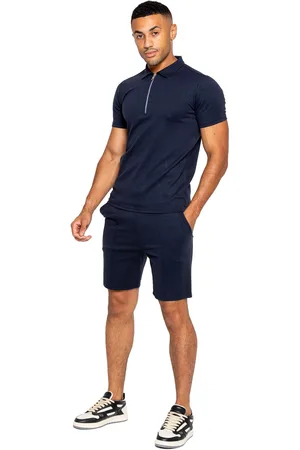 Enzo | Polo trainingspak voor heren - marineblauw