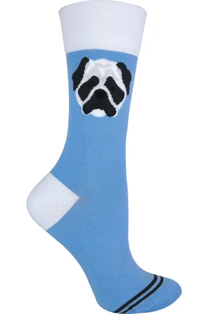 Sock Snob Nieuwigheid katoenen sokken met katten- en hondenpatroon - Mops