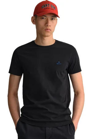 GANT | Heren T-shirt met ronde hals en contrastlogo