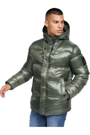 Crosshatch Heren Crosswell High Shine Jacket (Donkere )