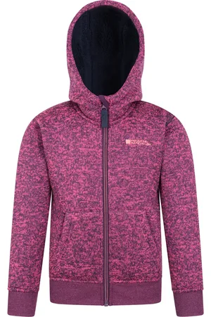 Mountain Warehouse Kinder/Kids Nevis Bontgevoerde Hoodie (Donkerroze)