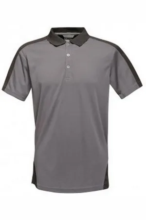 Regatta Contrast Coolweave Pique Polo Shirt (Afdichting /Zwart)
