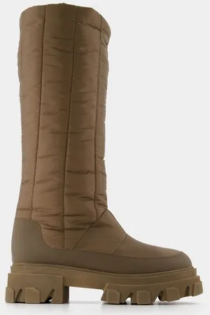 GIA Hoge Puffer Laarzen in Khaki Poly
