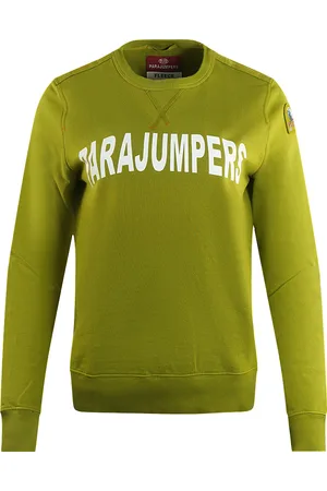 Parajumpers Bianca Large Brand Logo Green Jumper