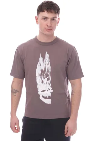 Heron Preston Herens Flaming Skull T-shirt in Wit