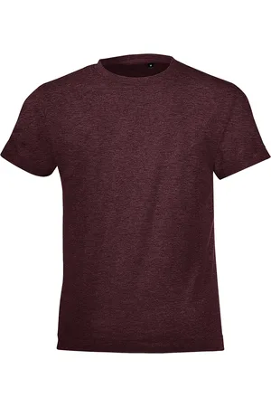 Sols Kinderen/Kinderen Regent Korte Mouwen Aangepast T-Shirt (Heide Ossenbloed)
