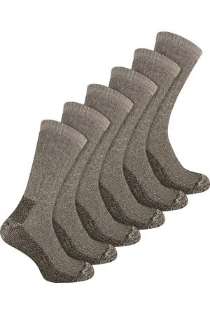 Sock Snob 6 Paar Heren Wolrijke Wandelsokken | Winter Ademende Wol Sokken