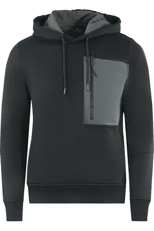 Belstaff Raft Branded Hood Black Hoodie