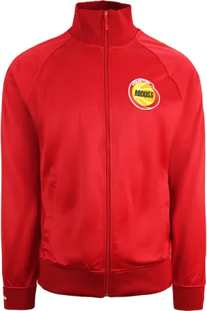 Mitchell & Ness Houston Rockets Track Jacket Taped Top Heren TRJKDA18017 HROSC
