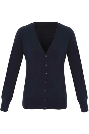 Premier Dames/Dames Essential Acryl V Hals Vest (Marine)