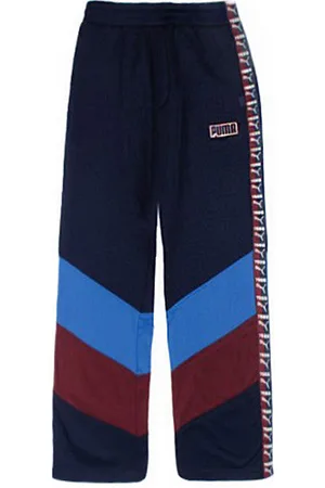 PUMA X Rihanna Fenty Womens Navy Broek met wijde pijpen