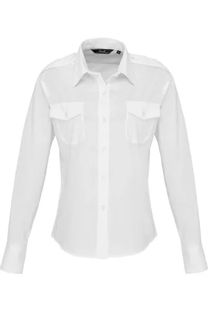 Premier Dames/dames Pilootshirt met lange mouwen