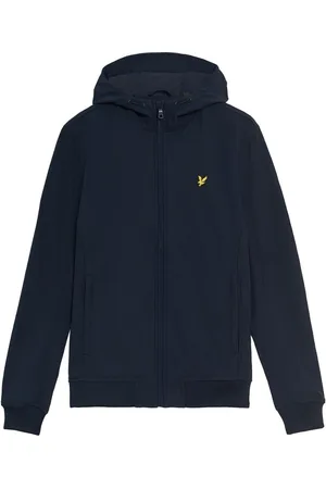 Lyle & Scott Donker marineblauw softshelljack met fleece aan de achterkant van