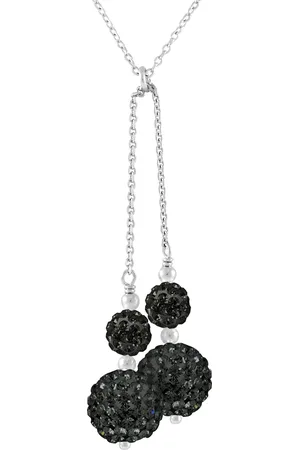 Diadema Ketting Jij en mij Crystal Preciosa Black Silver 925