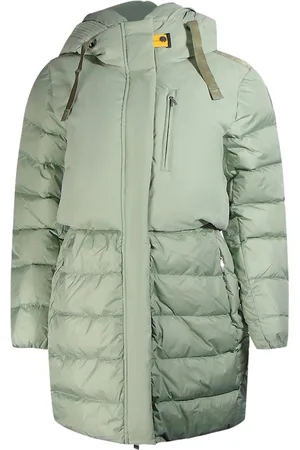 Parajumpers Inga Nile groene lange donsjas met capuchon