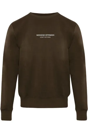 Weekend Offender Logo Heren Charcoal Sweater