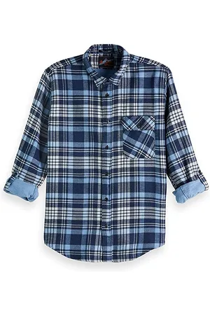 Scotch&Soda Lange Mouw Heren Geruit Overhemd 145422 0218