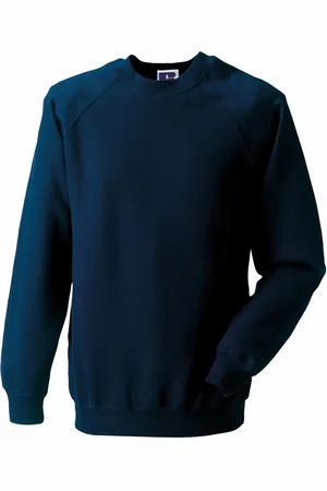 Russell Athletic Russell Heren Spotshield Raglan Sweatshirt (Franse marine)