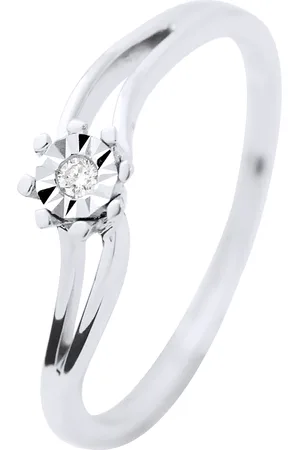 Diadema Diamond Solitaire 0015 Cts Serti Illusion 0,30 Cts White Gold