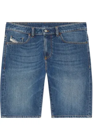 Diesel Slim-Short middelblauwe short