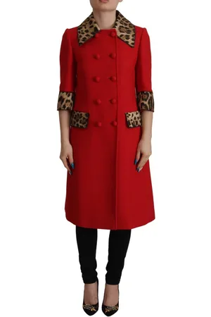Dolce & Gabbana Trenchcoat Van Luipaardwol