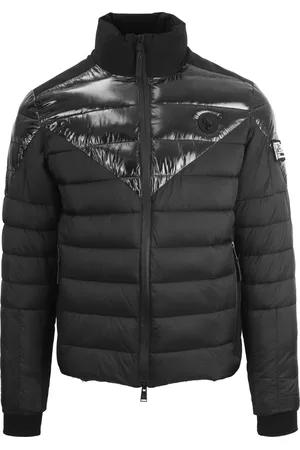 Philipp Plein Plain Quilted Black Jacket