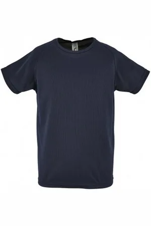 Sols Kinderen/Kinderen Sportief Unisex T-Shirt met korte mouwen (Franse marine)