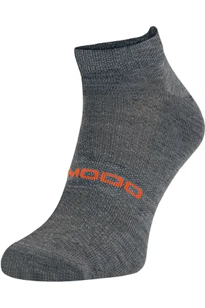 COMODO Merinowol hardloopsokken | | Lichtgewicht gedempte enkelsportsokken voor heren en dames - Donker