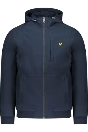 Lyle & Scott Donker marineblauw softshelljack met merk