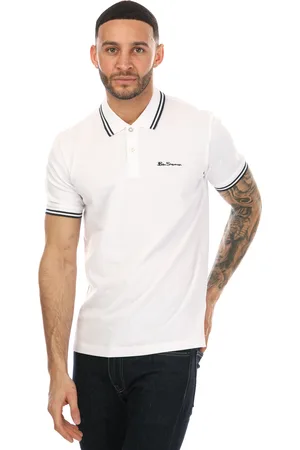 Ben Sherman Poloshirt dubbel contrasterende bies voor heren