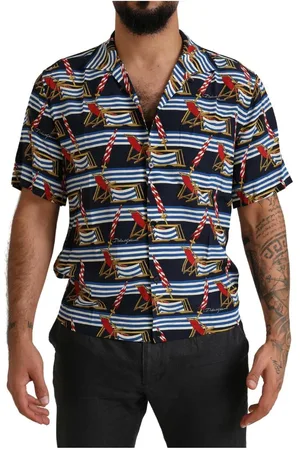 Dolce & Gabbana Zijden Overhemd Met Korte Mouwen