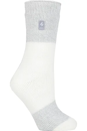 Heat Holders Dames Dikke Warme Thermische Sokken - Ivory Silver (Catania)