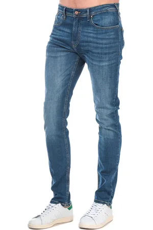 Duck and Cover Overbug jeans met taps toelopende pijpen voor heren, denim