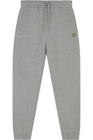 Lyle & Scott Gitzwarte joggingbroek met gecoordineerde print