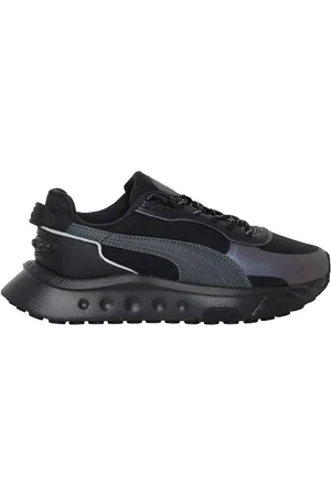 PUMA Wild Rider Grip LS zwarte kinderschoenen
