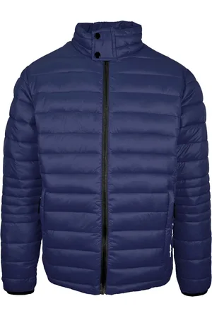 Philipp Plein Plain Padded Navy Blue Jacket