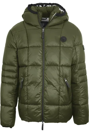 Philipp Plein Small Circle Logo Quilted Green Jacket