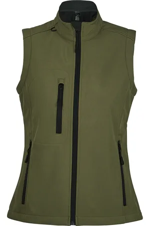 Sols Dames/dames Rallye Soft Shell Bodywarmer Jacket (Donkergroen)