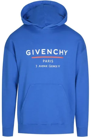 Givenchy Adreslogo oceaanblauwe hoodie