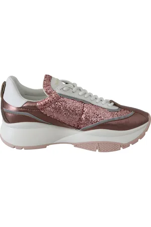 Jimmy Choo Dames Raine Candyfloss Leren Sneakers