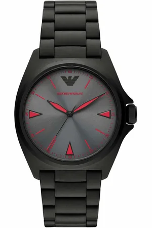 Emporio Armani Herenhorloge Kwarts Zwart & Zilver