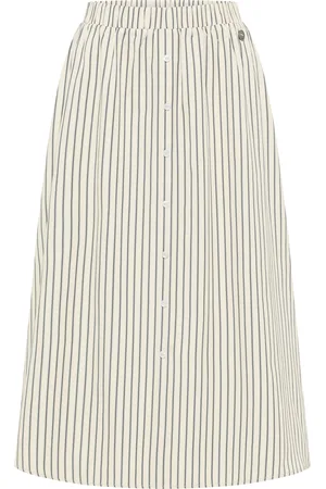Dreimaster A-lijn rok Dames Lichtbeige marine