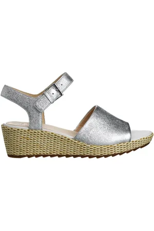 Clarks Kamara Sun Dames Zilveren Wedges