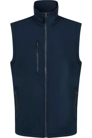 Regatta Heren Navigate Softshell 2-laags bodywarmer (Marine/Seal Grijs)