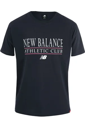 New Balance Essential Athletic Club T-shirt voor heren, marineblauw