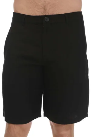 Armani Exchange Heren Linnen Rayon Twill Shorts in