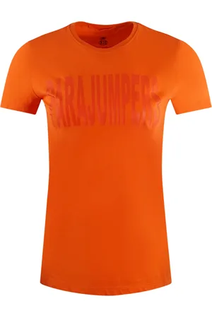 Parajumpers Fede Brand Logo Orange T-shirt