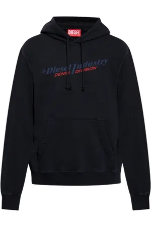 Diesel Industry Denim Division Design zwarte hoodie